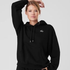 Alo Yoga Accolade Hoodie Black - Size Small